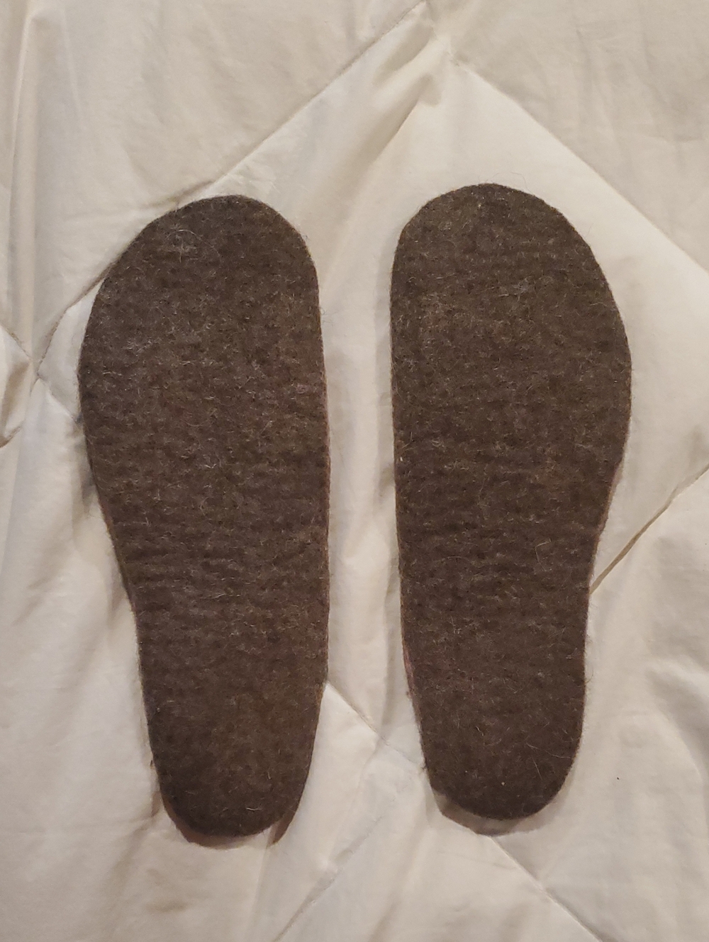 Brown Wool Felt Shoe Insoles
